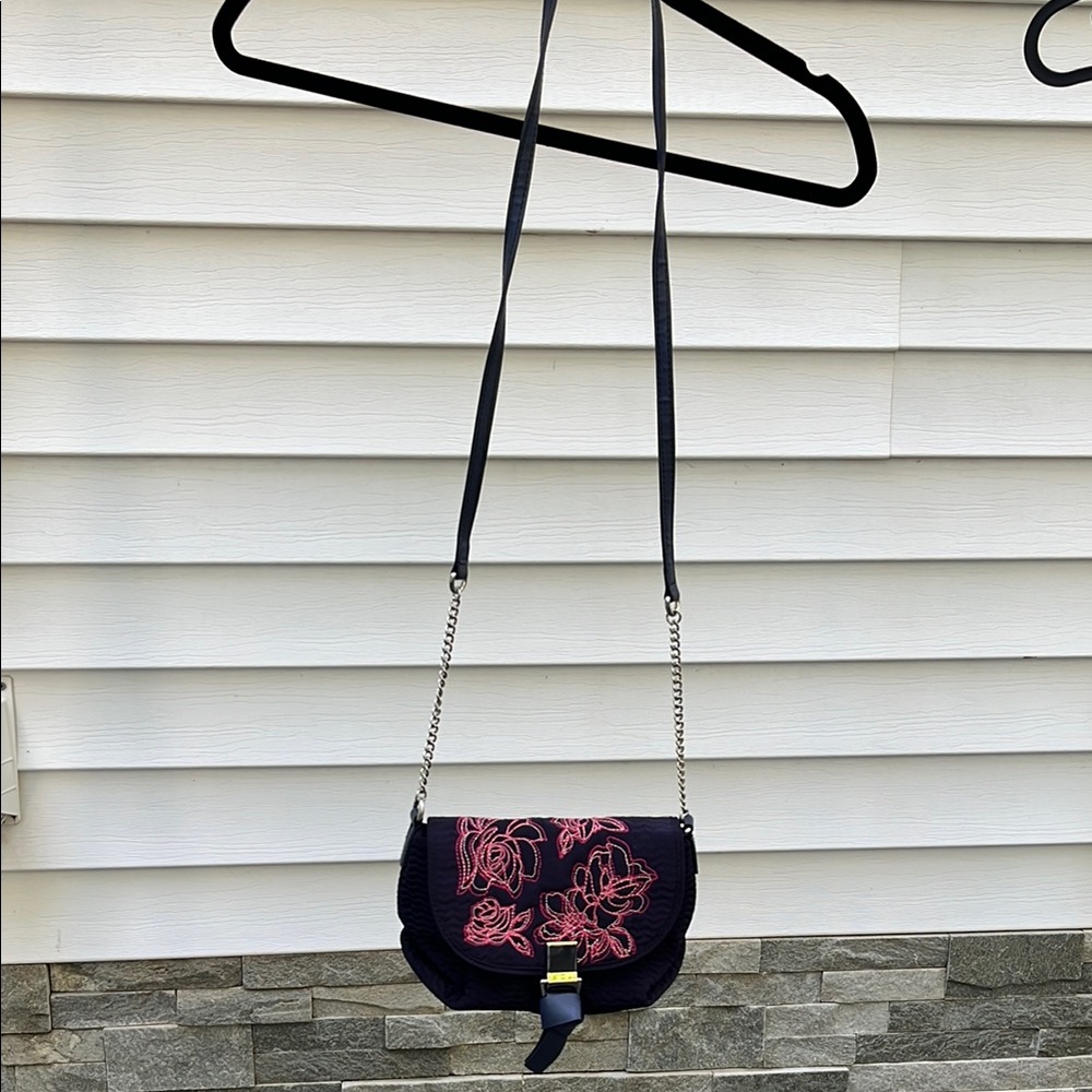 Vera Bradley Pink and Blue Crossbody Bags with Floral Patterns